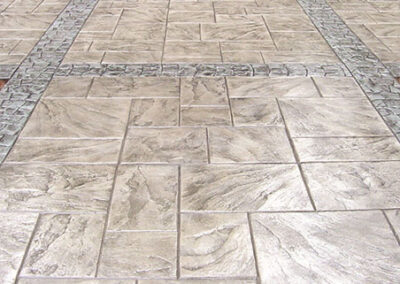 Stamped Concrete using High Gloss Solvent