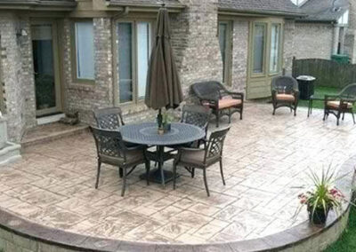 Stamped Concrete using High Gloss Solvent