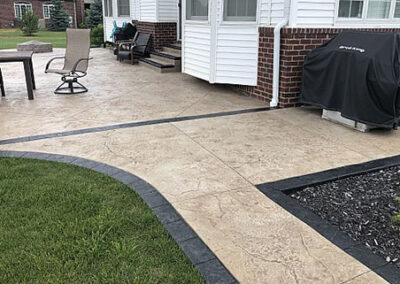 Stamped Concrete using Water Based Sealer