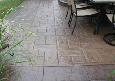 Stamped Concrete using Gloss Solvent